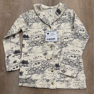 Kate Quinn Cream and Black Shawl Collar Cardigan